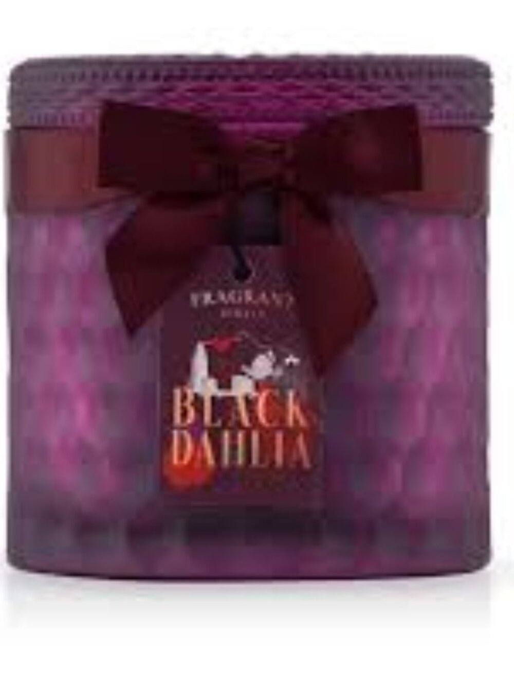 New - Fragrant Jewels Black Dahlia Candle with .925 Sterling Silver Ring